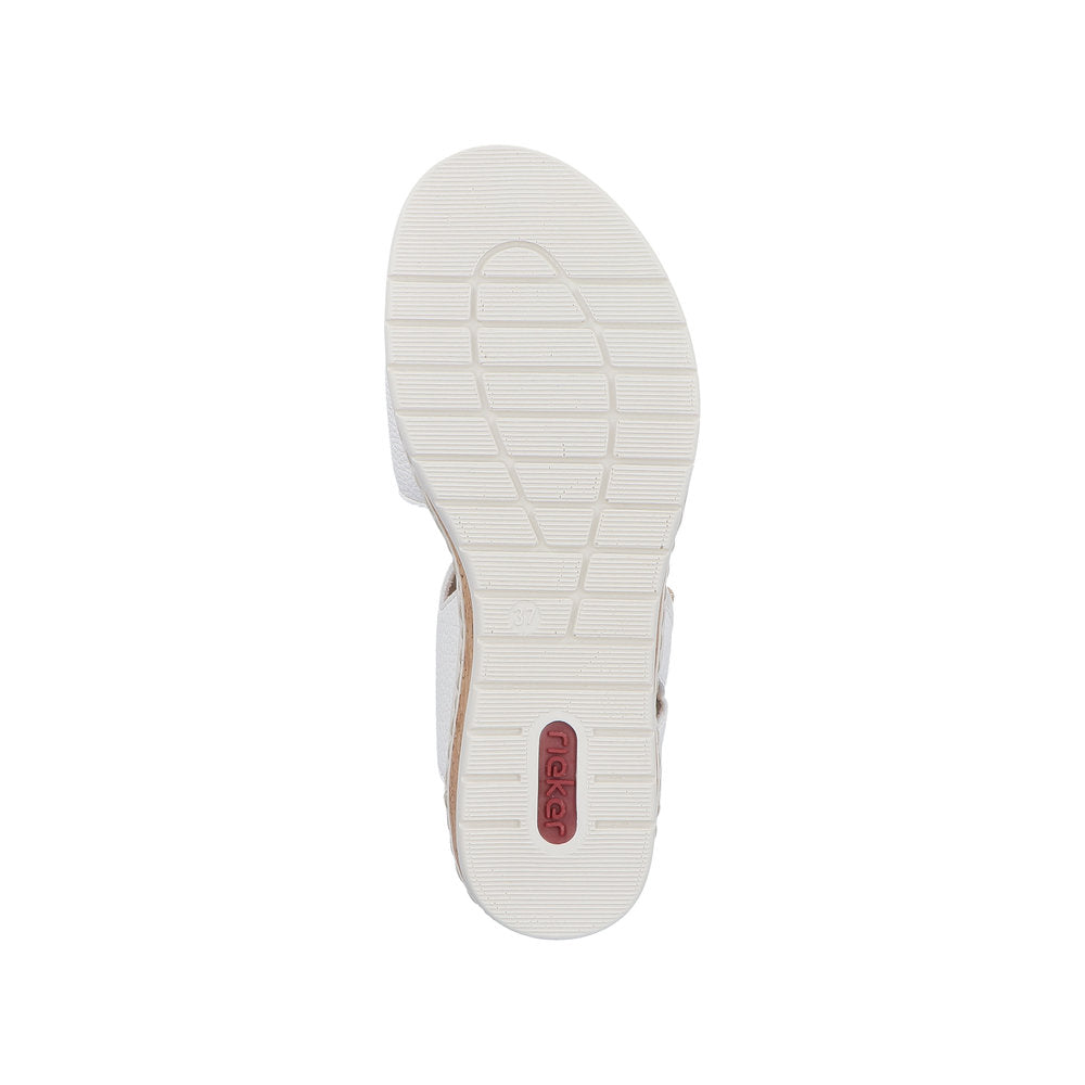 Rieker V4181-80 White Sandals