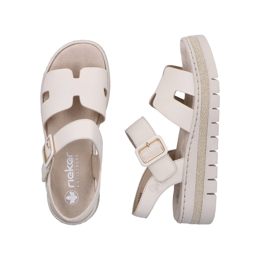 Rieker V4952-60 Porcelain Sandals