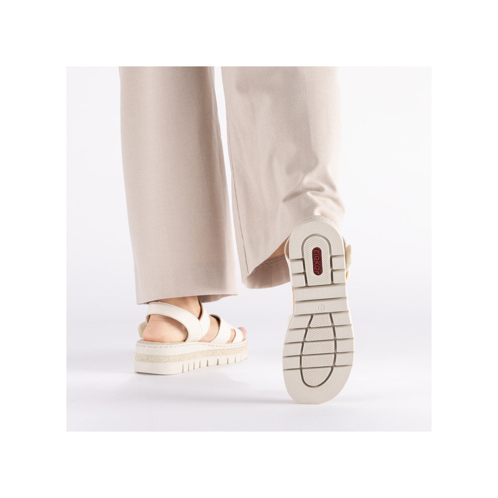 Rieker V4952-60 Porcelain Sandals