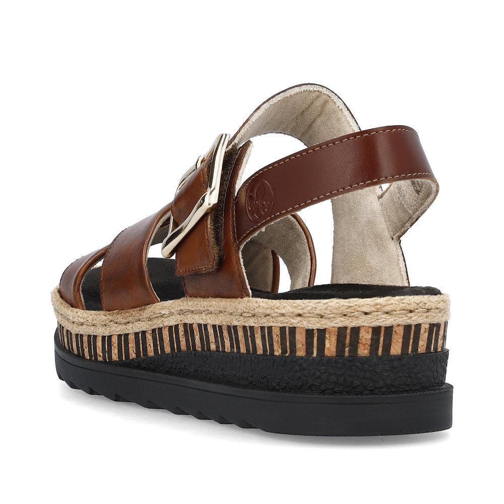 Rieker V7951-24 Deer/Peanut Sandals