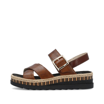 Rieker V7951-24 Deer/Peanut Sandals