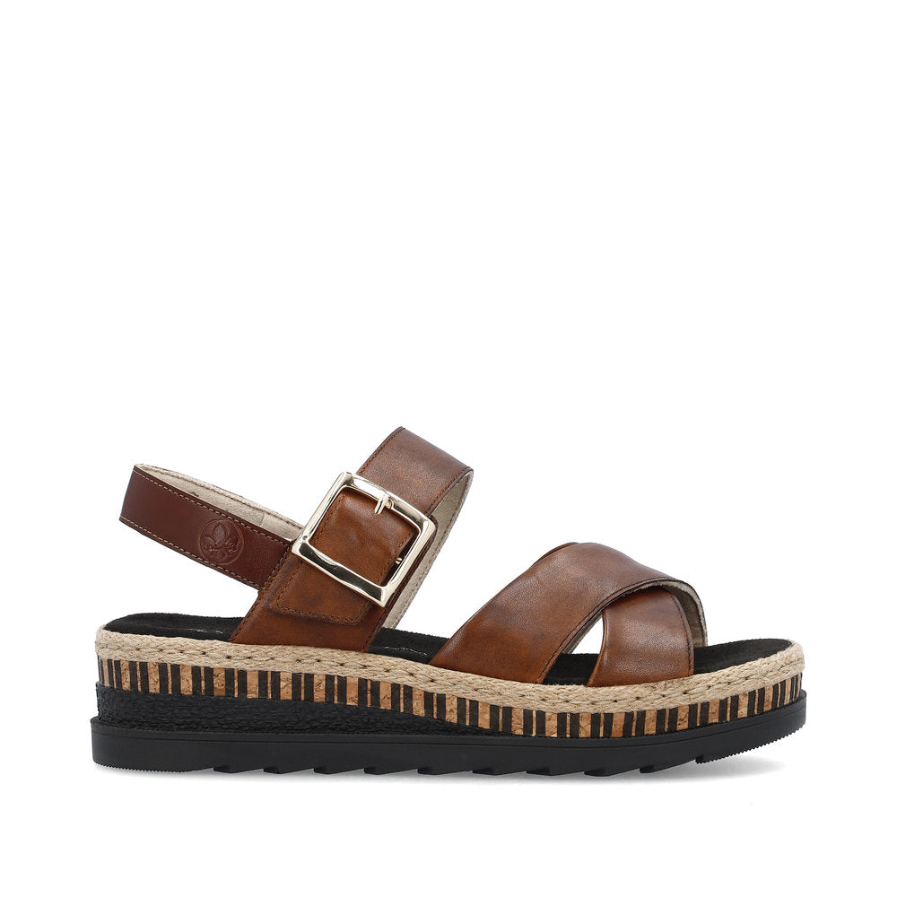 Rieker V7951-24 Deer/Peanut Sandals