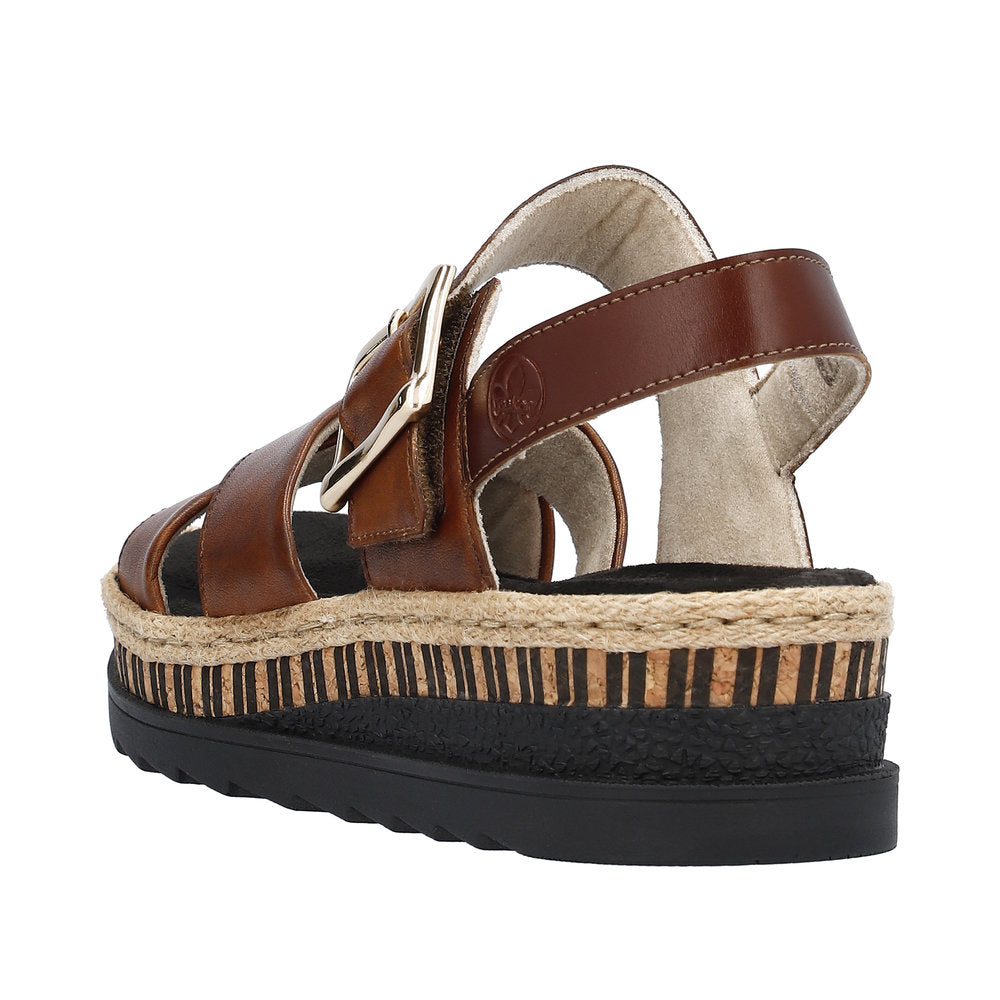 Rieker V7951-24 Deer/Peanut Sandals