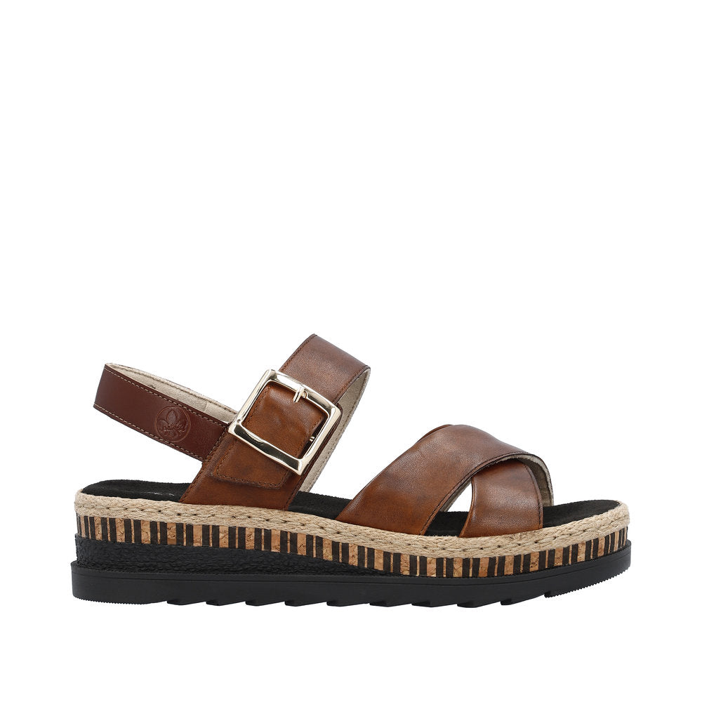 Rieker V7951-24 Deer/Peanut Sandals