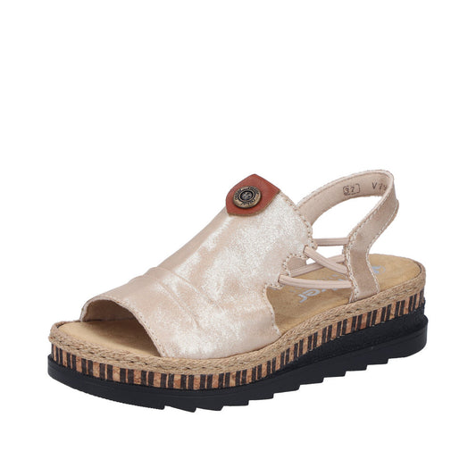 Rieker V7972-60 Mussel / Brandy Sandals