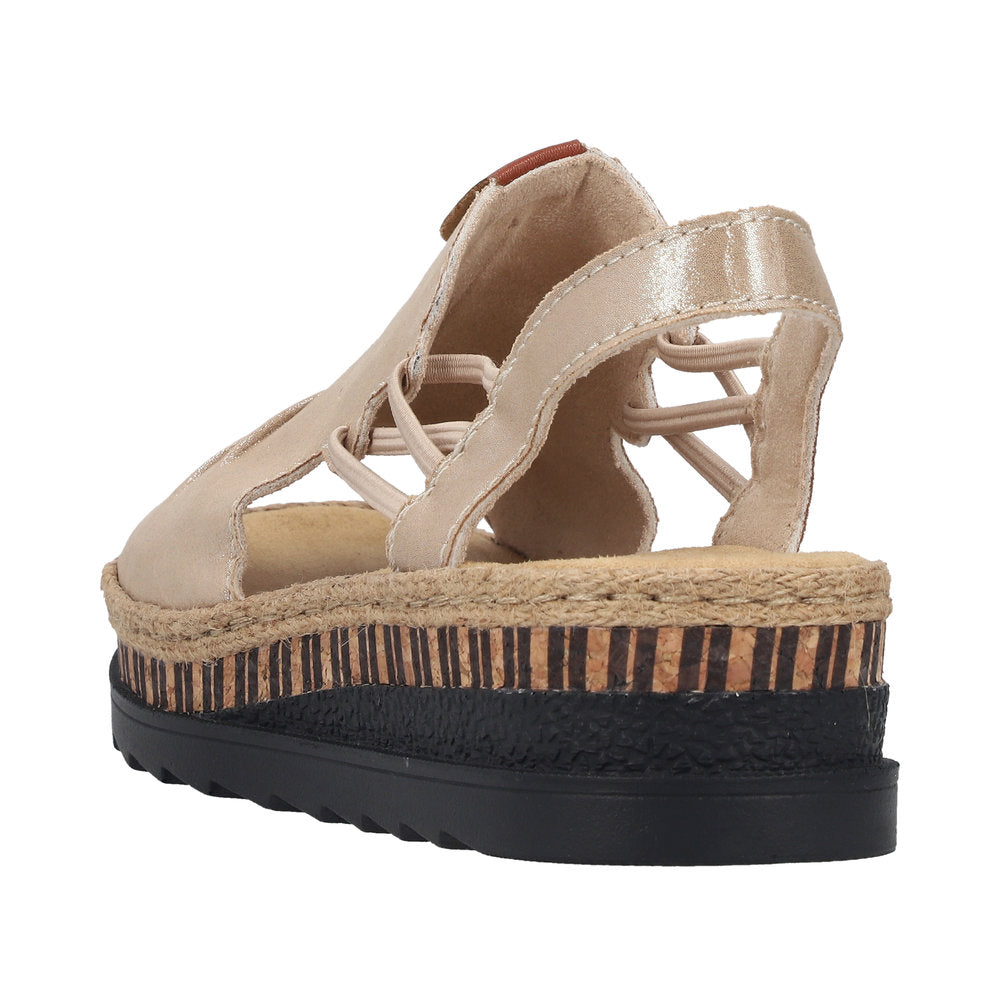 Rieker V7972-60 Mussel / Brandy Sandals