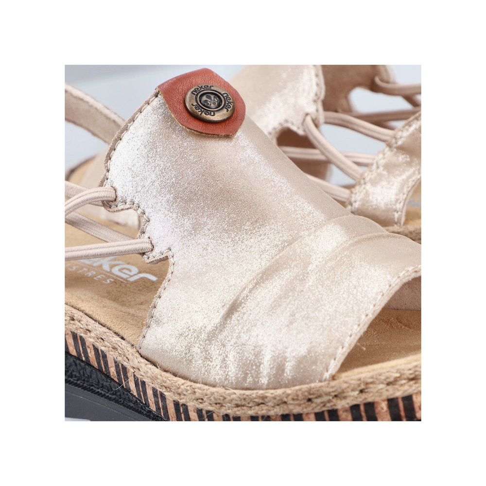 Rieker V7972-60 Mussel / Brandy Sandals