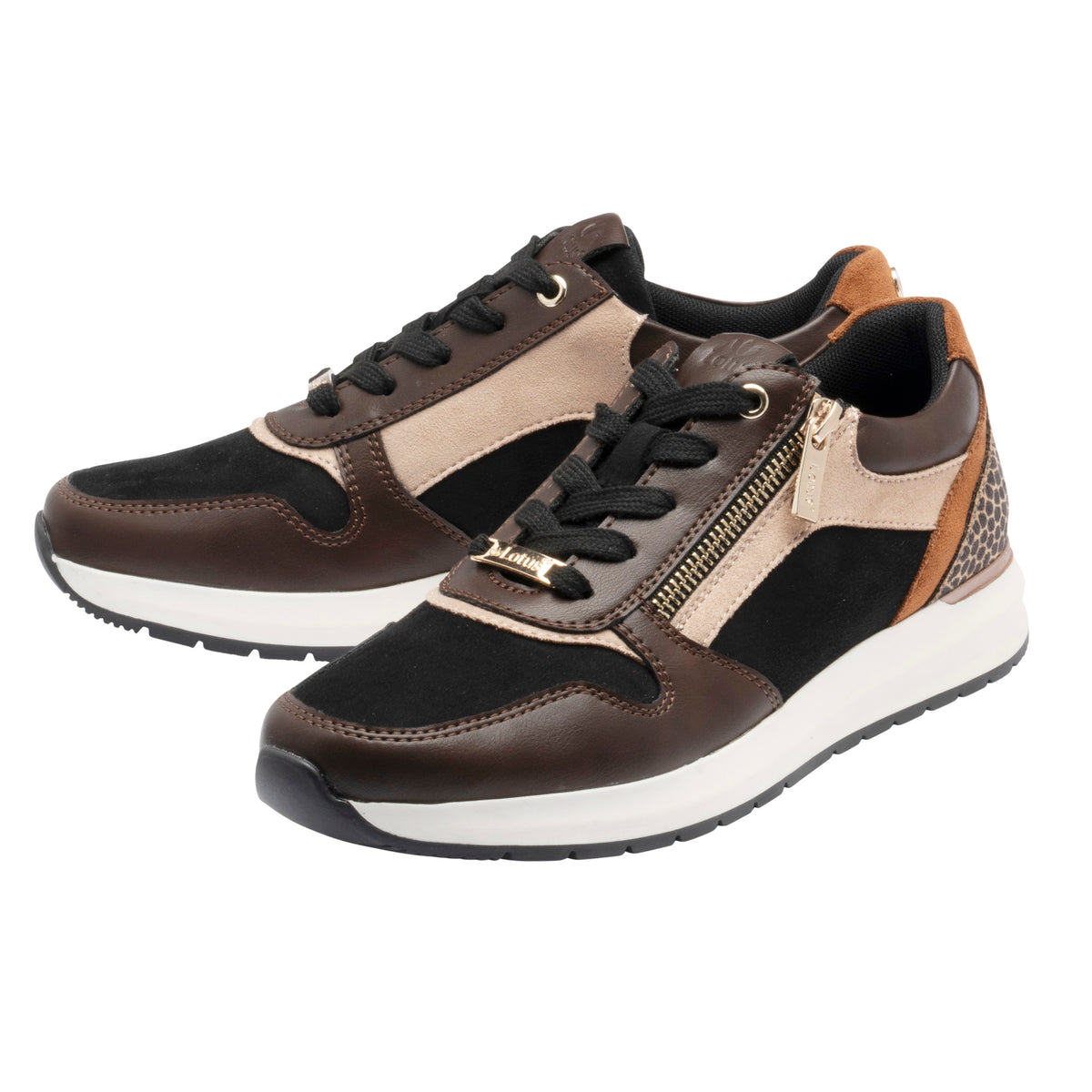 Lotus Venus Brown/Black Shoes