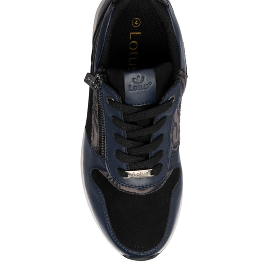 Lotus Venus Navy/Black Shoes