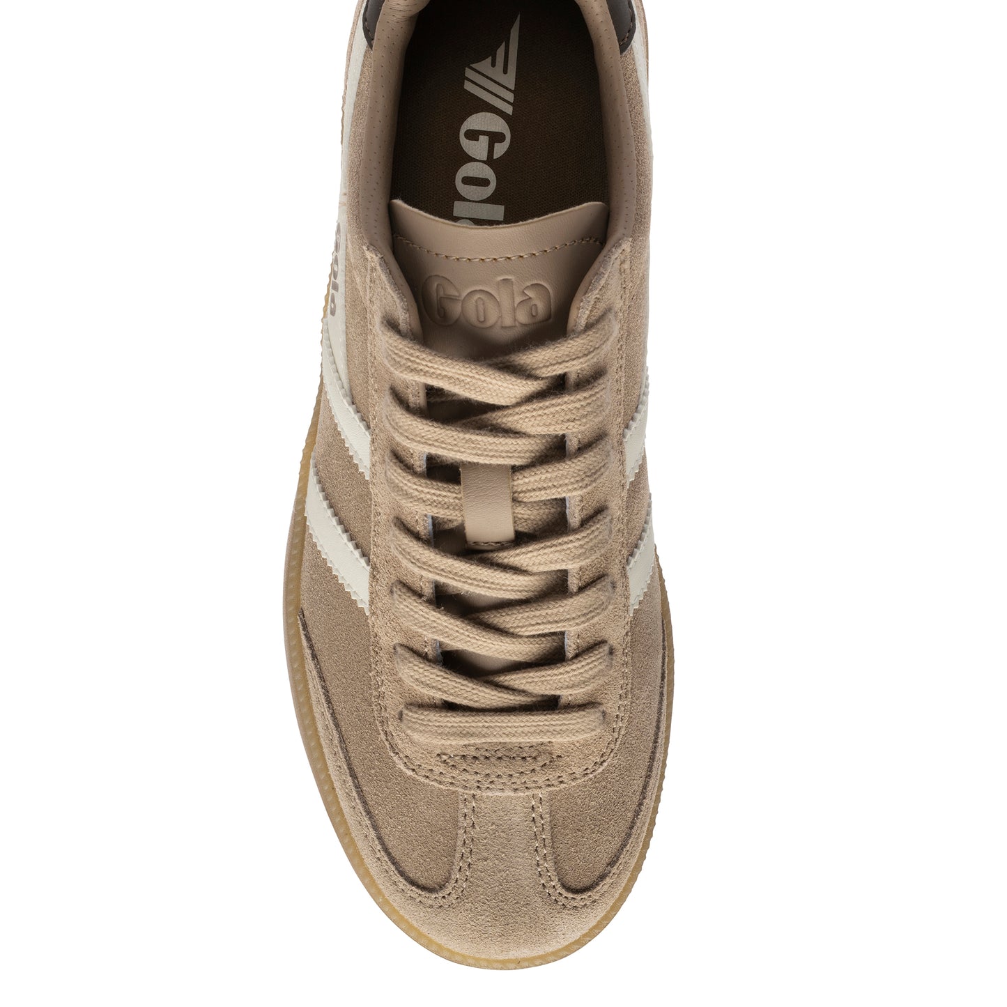 Gola Viper Cappuccino/Off White/Dark Brown/Gum Trainers