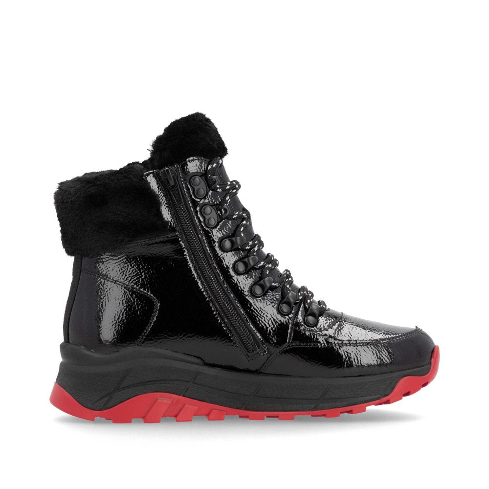 Rieker W0063-01 Black Boots