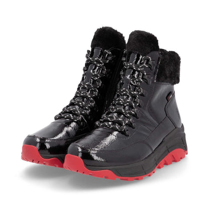 Rieker W0063-01 Black Boots