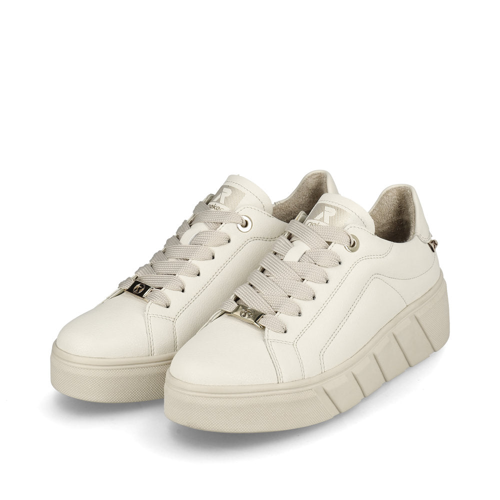 Rieker W0503-80 Off-White Casual Shoes