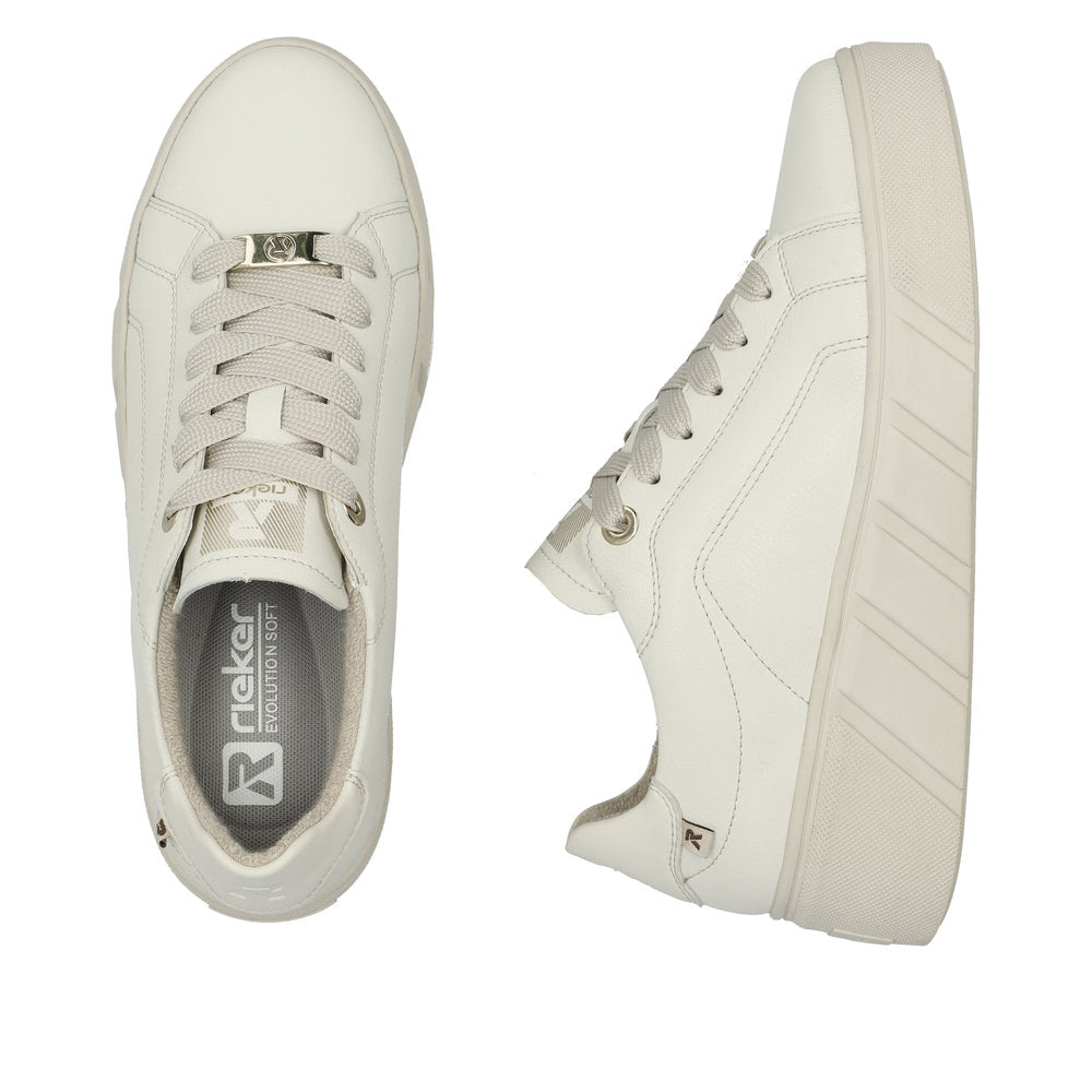 Rieker W0503-80 Off-White Casual Shoes