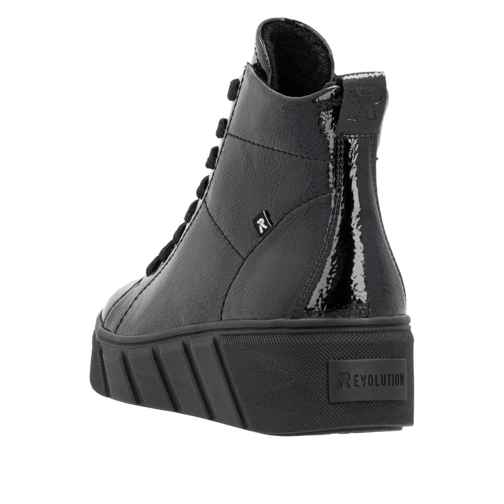 Rieker W0561-01 Black Boots