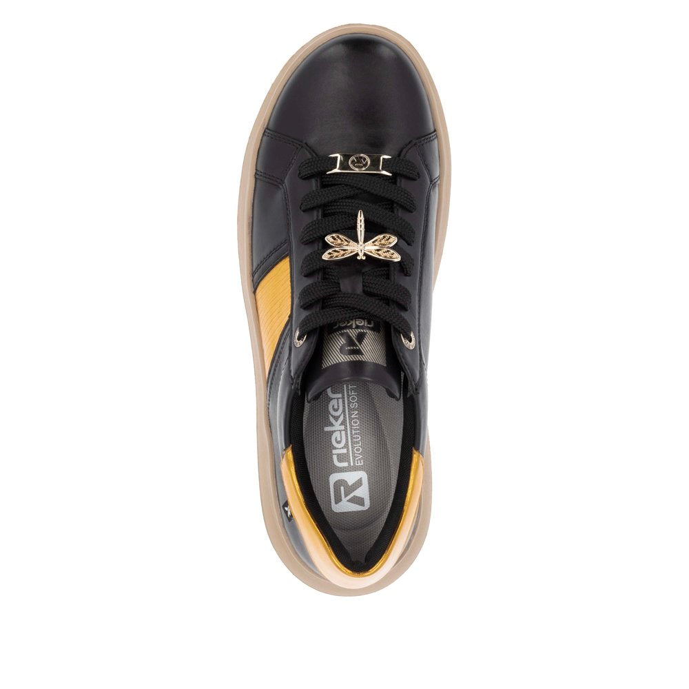 Rieker W1202-01 Black Casual Shoes