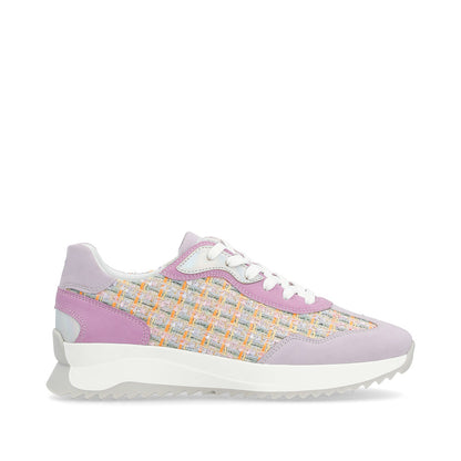 Rieker W1300-90 Mauve/Pastel Orange/Lilac Trainers