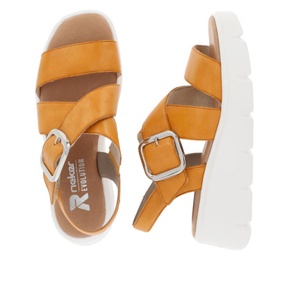 Rieker W1550-38 Mandarine Sandals