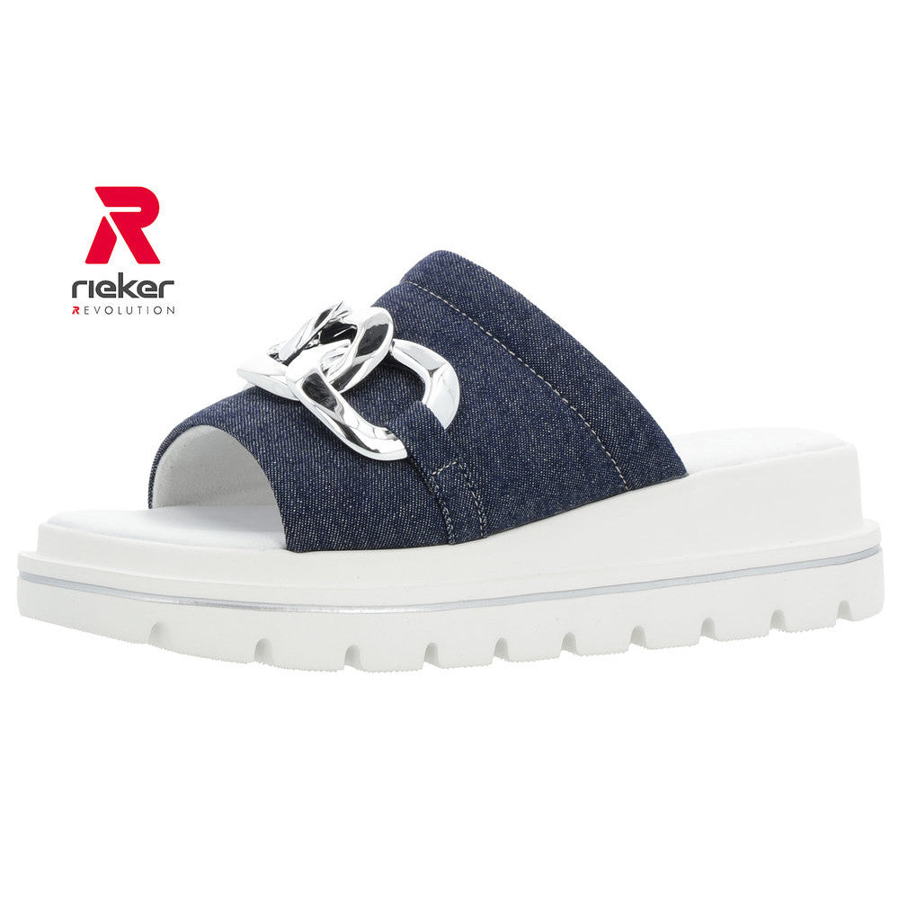 Rieker W1652-14 Ocean Blue Sandals