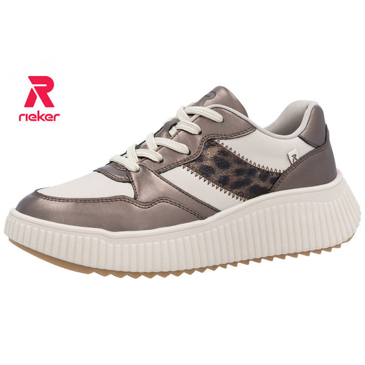 Rieker W1702-60 Antique Shell Trainers