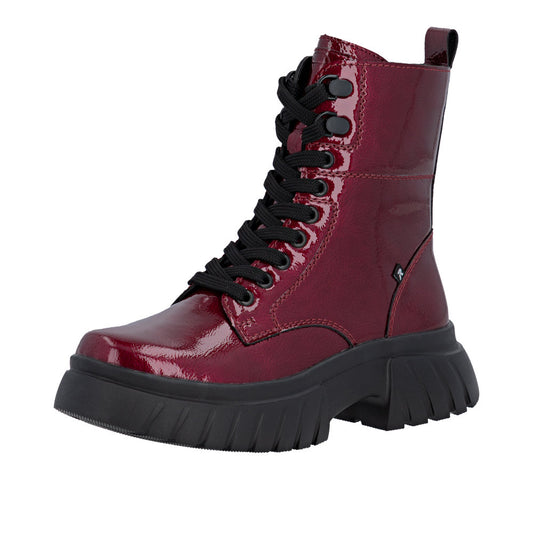 Rieker W1870-35 Cherry Red Boots
