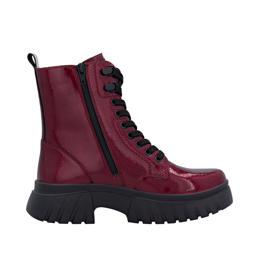 Rieker W1870-35 Cherry Red Boots