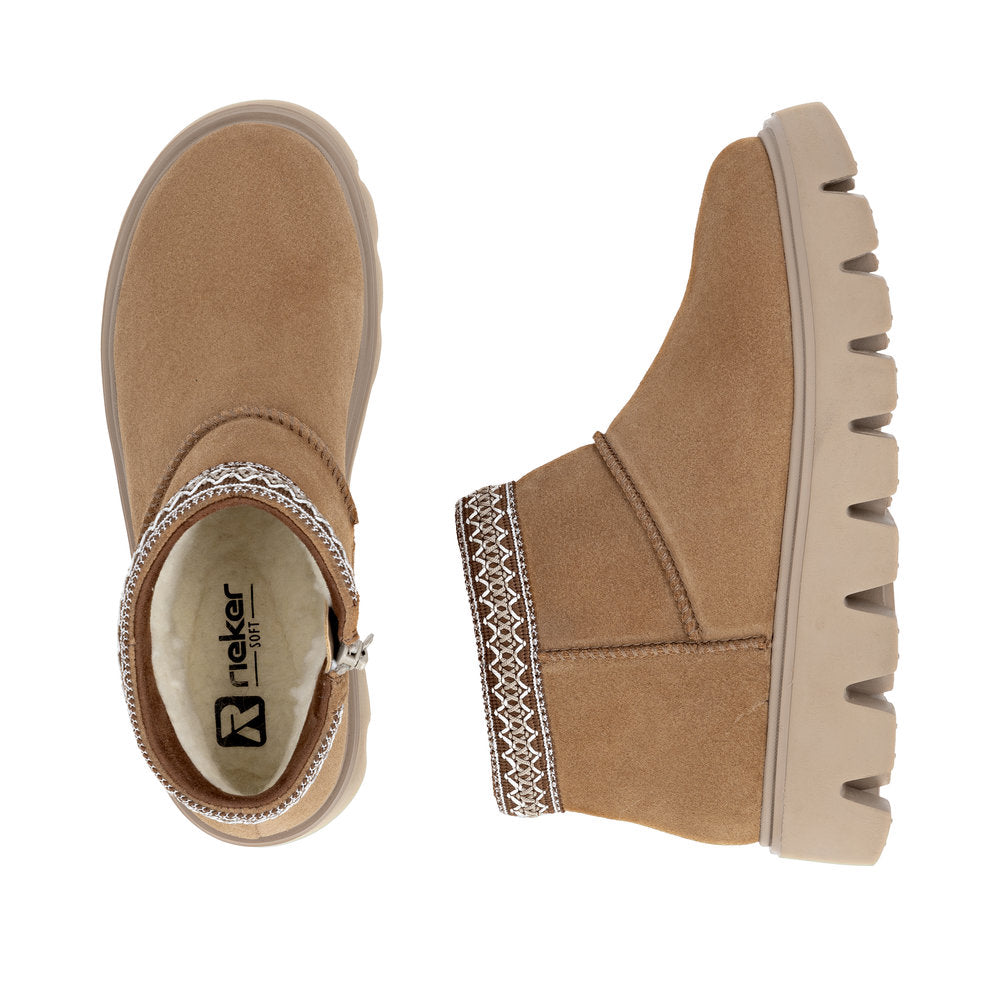Rieker W2074-24 Beige Boots
