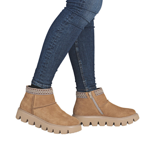 Rieker W2074-24 Beige Boots