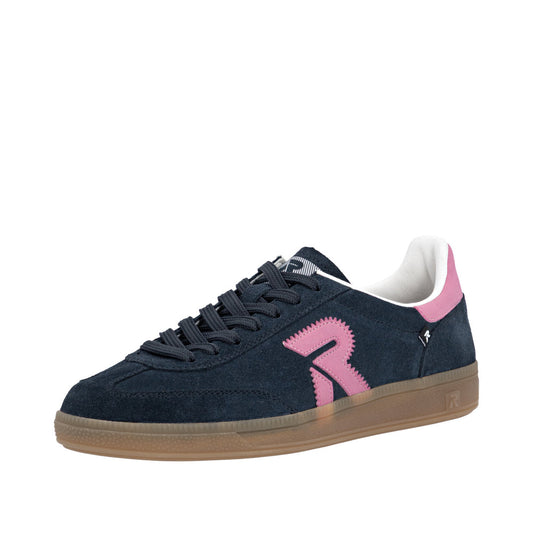 Rieker W2200-15 Navy Pink Trainers