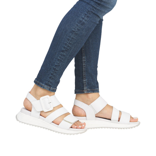 Rieker W2950-80 White Sandals