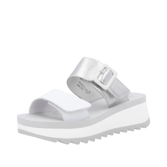 Rieker W3050-90 White Sandals