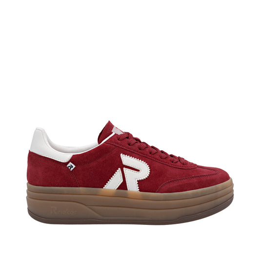 Rieker W3700-35 Red Offwhite Trainers