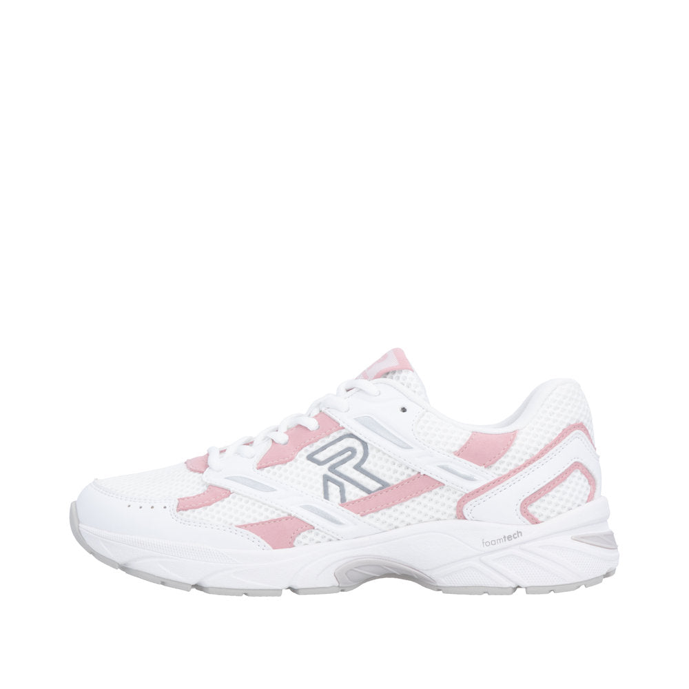 Rieker W4200-80 White Pink Trainers