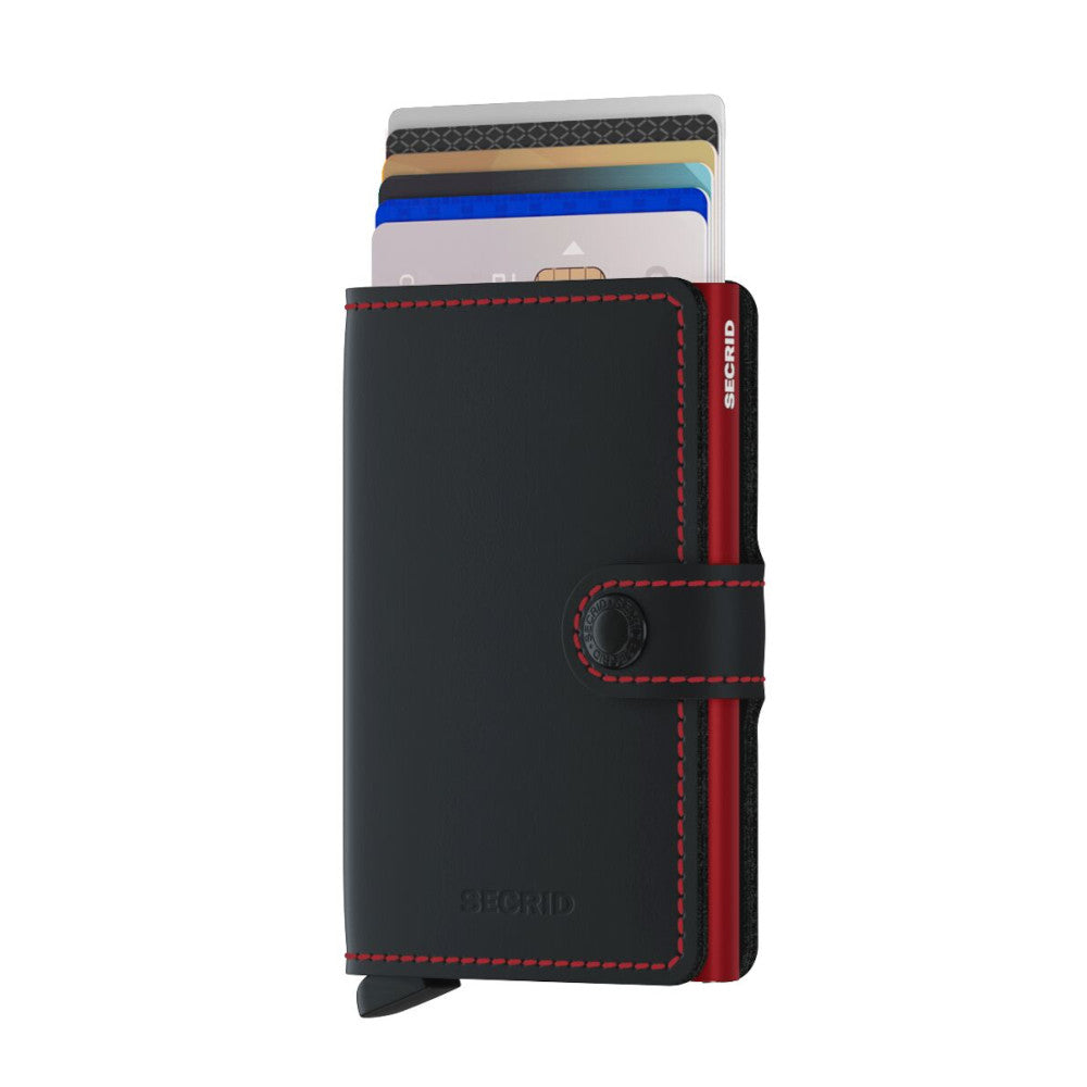 Secrid Matte Black & Red Miniwallet