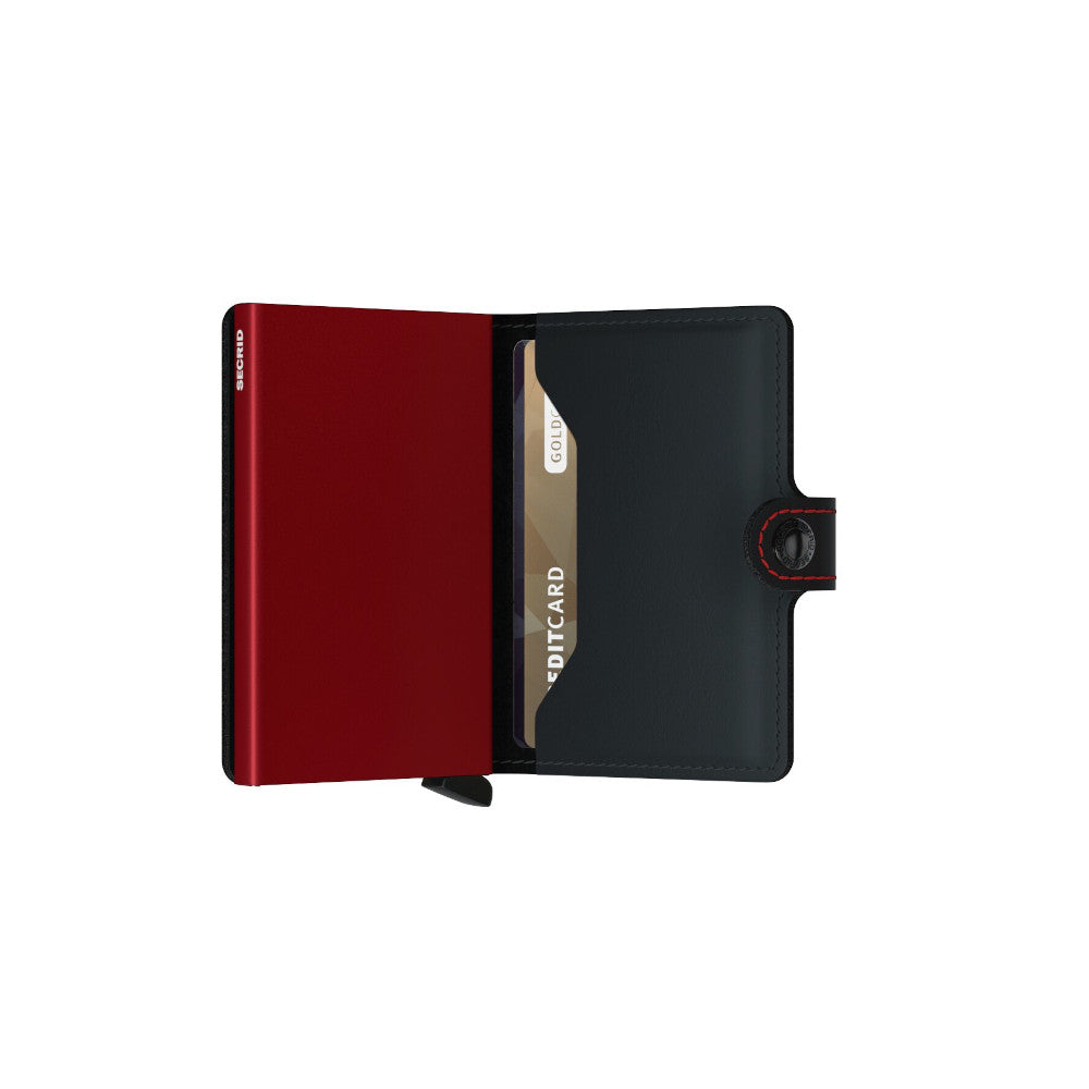 Secrid Matte Black & Red Miniwallet