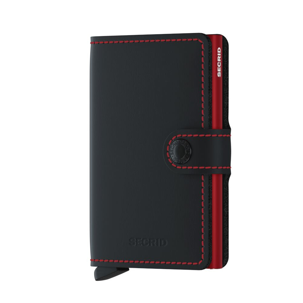 Secrid Matte Black & Red Miniwallet