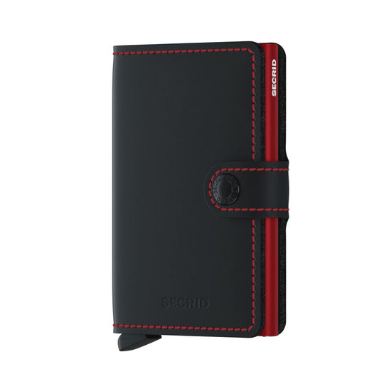Secrid Matte Black & Red Miniwallet