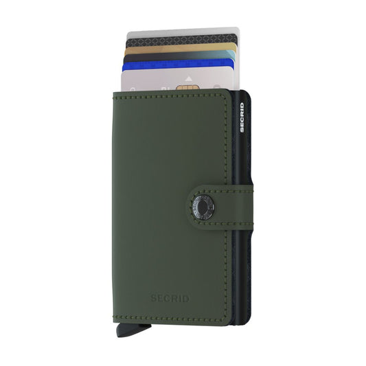 Secrid Matte Green & Black Miniwallet