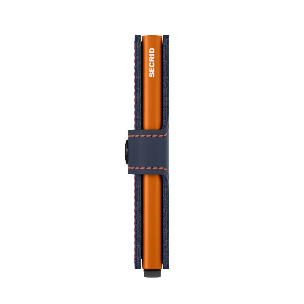 Secrid Matte Night Blue & Orange Miniwallet