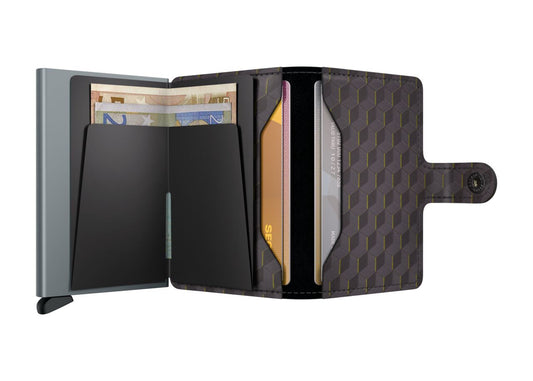 Secrid Optical Grey & Yellow Miniwallet