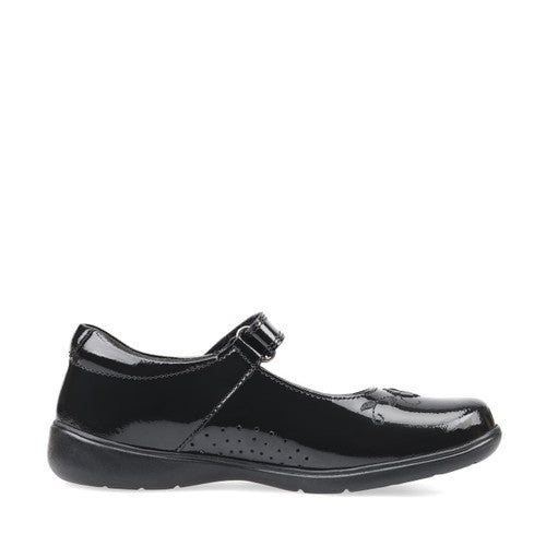 Start Rite Wish Black Patent School Shoes