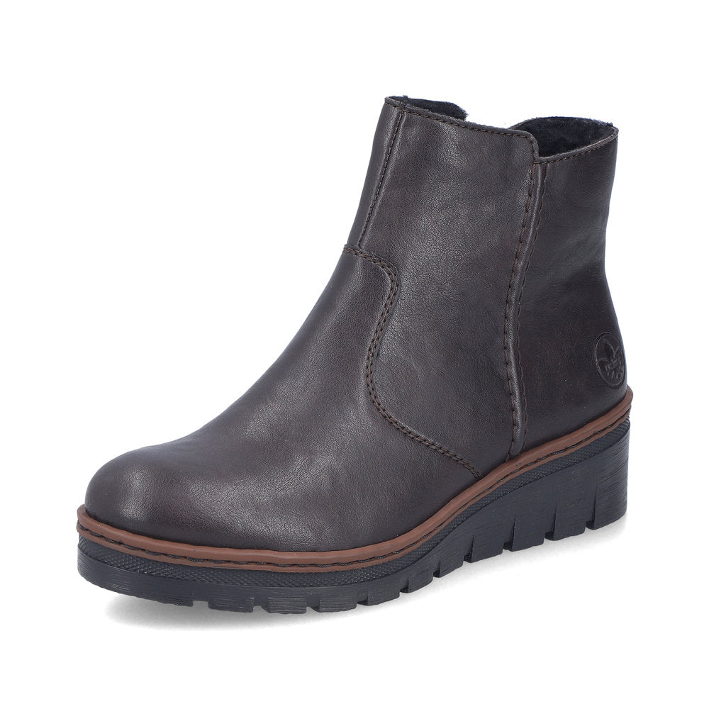 Rieker X9165-25 Brown Mid Height Boots