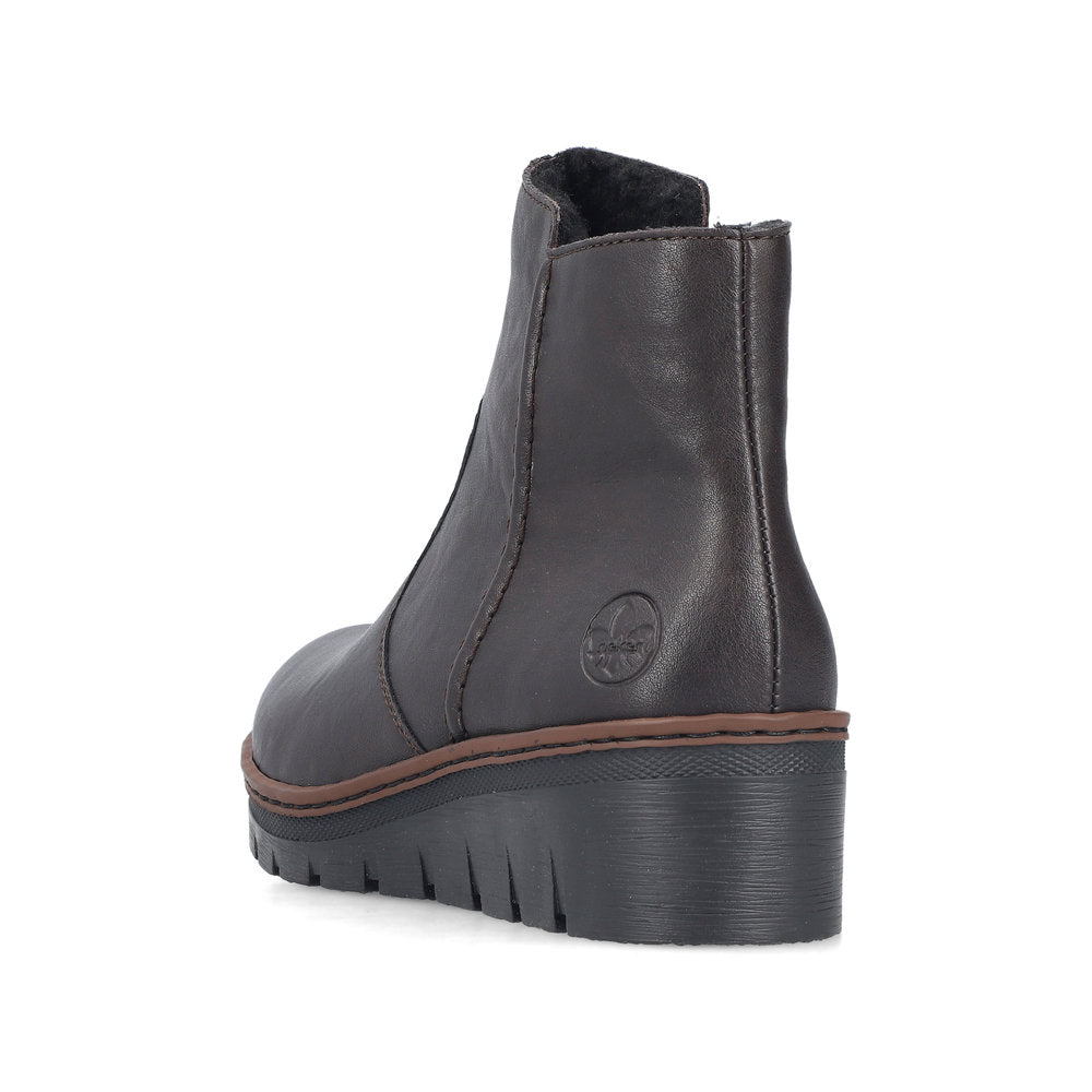 Rieker X9165-25 Brown Mid Height Boots