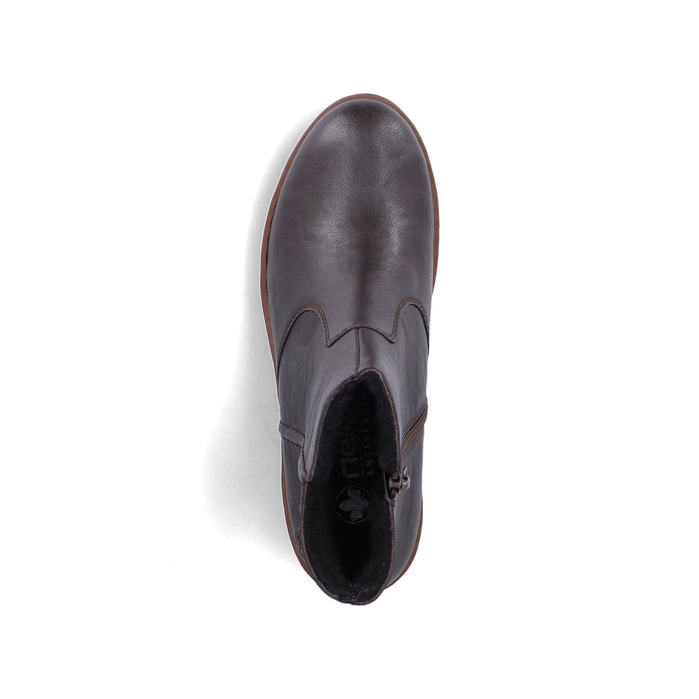 Rieker X9165-25 Brown Mid Height Boots