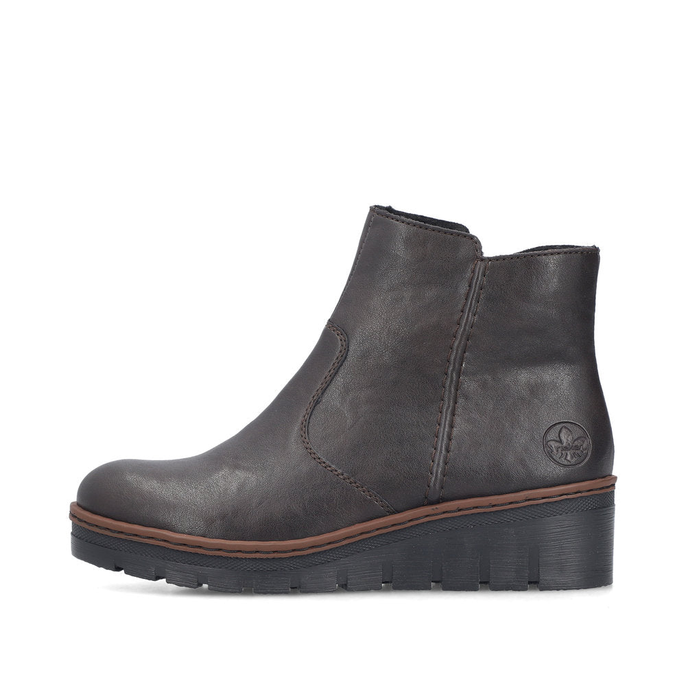 Rieker X9165-25 Brown Mid Height Boots