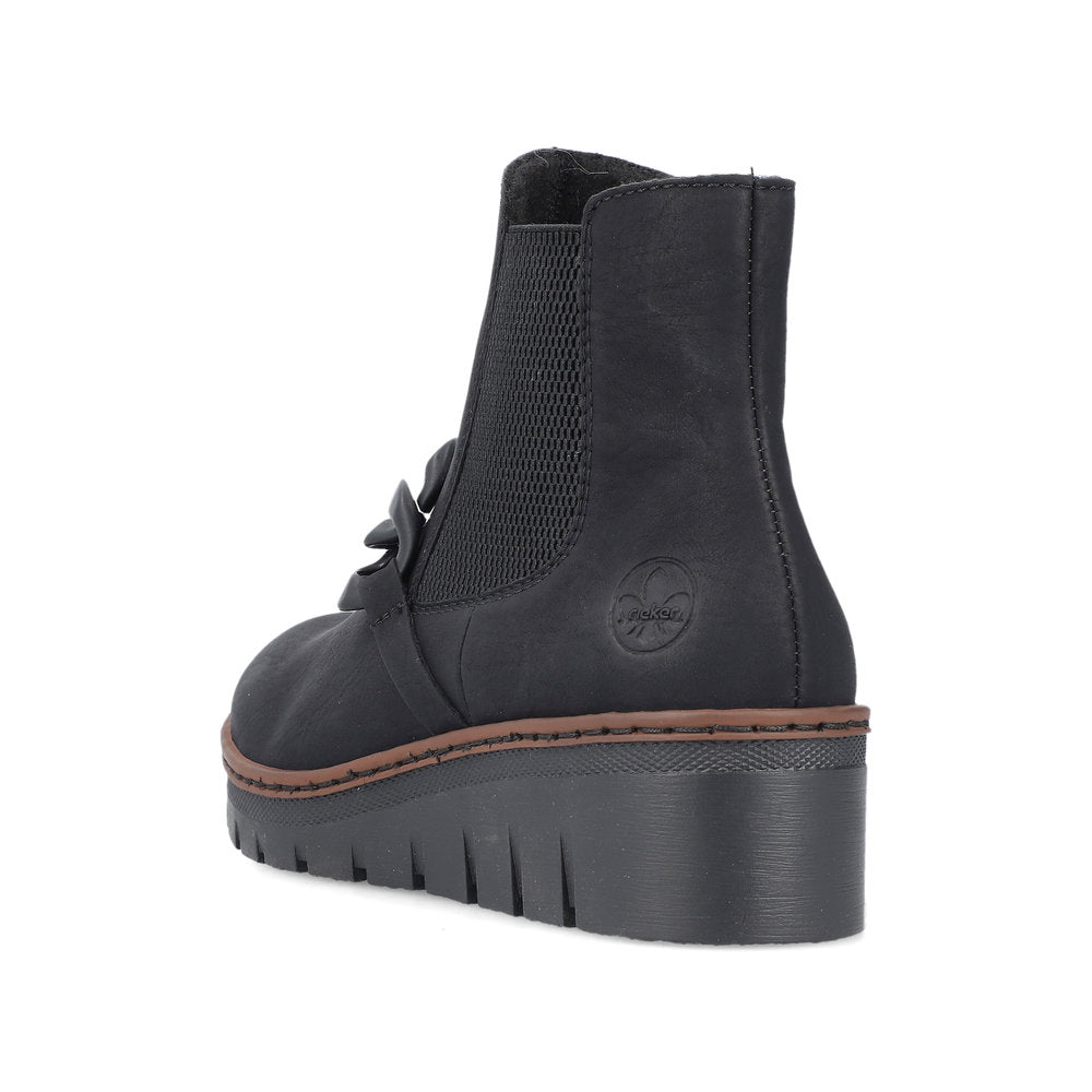 Rieker X9173-01 Prisca Black Boots