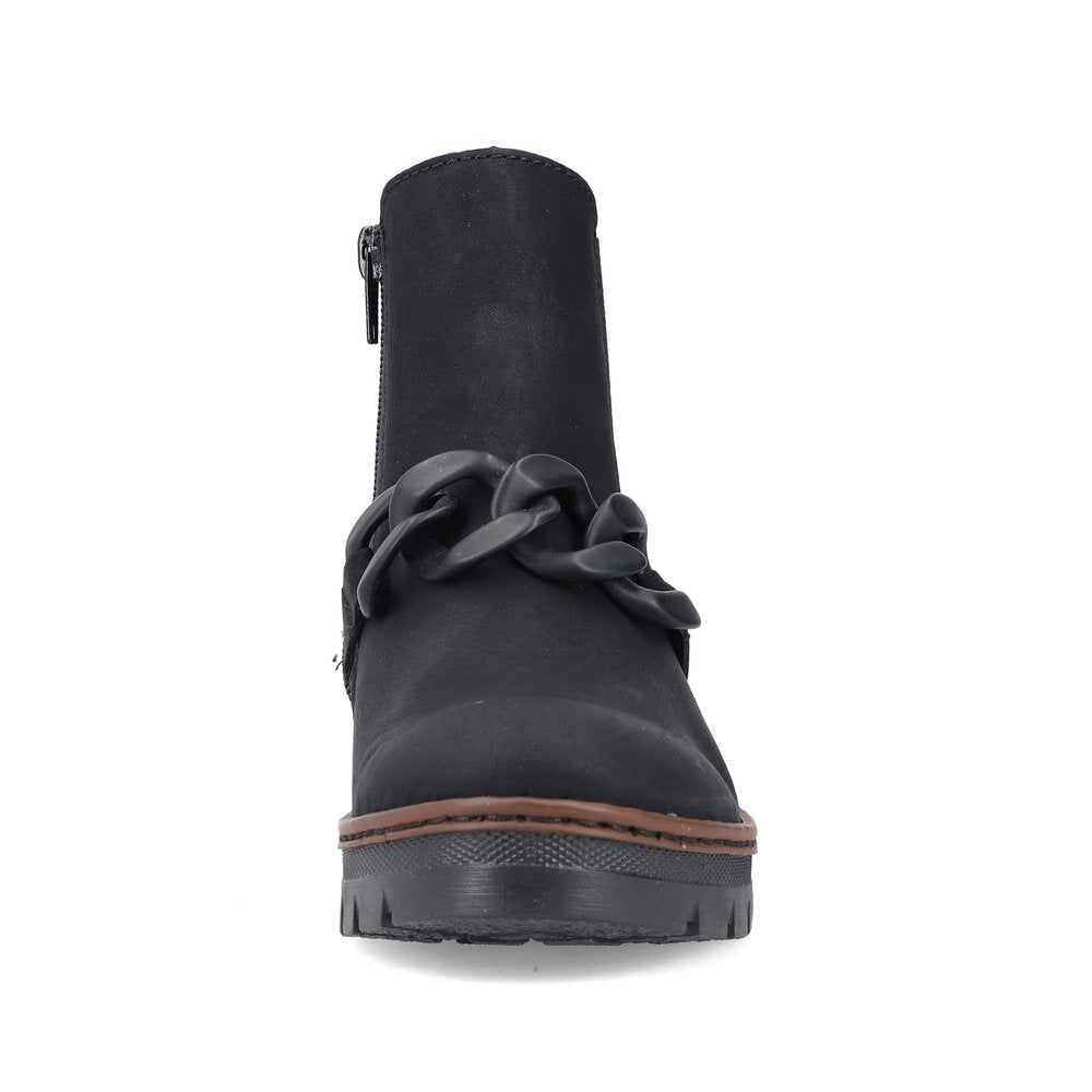 Rieker X9173-01 Prisca Black Boots