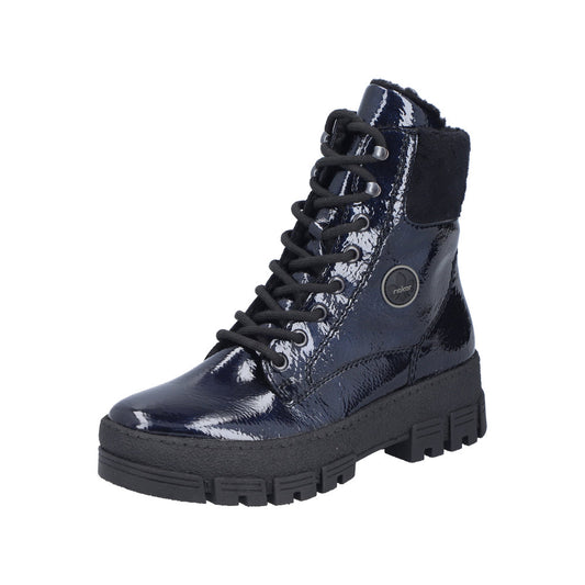 Rieker Y0220-14 Midnight Blue Black Boots