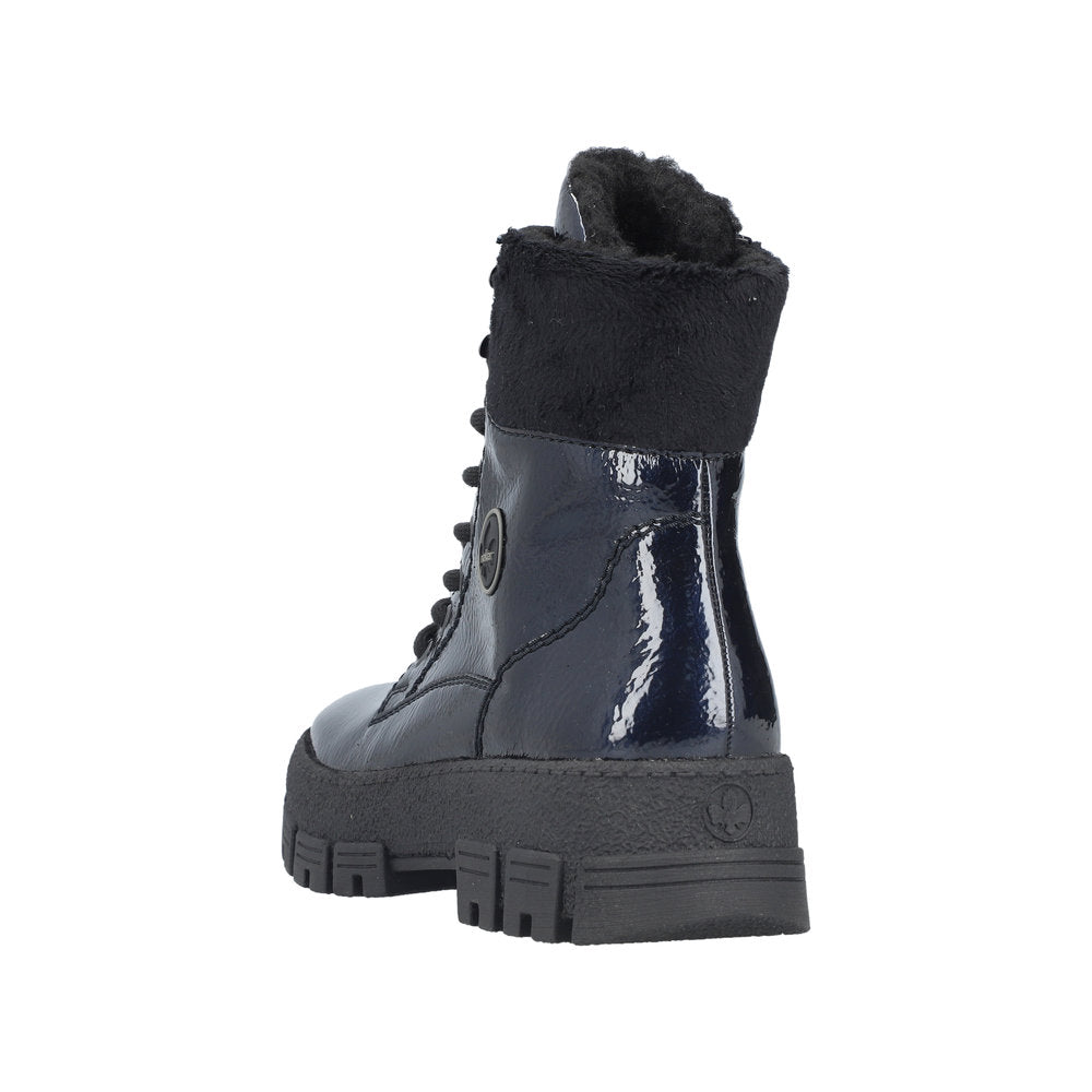 Rieker Y0220-14 Midnight Blue Black Boots