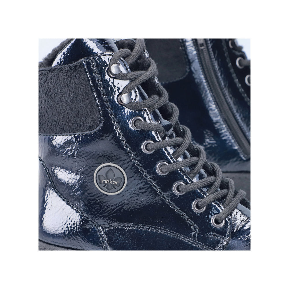 Rieker Y0220-14 Midnight Blue Black Boots
